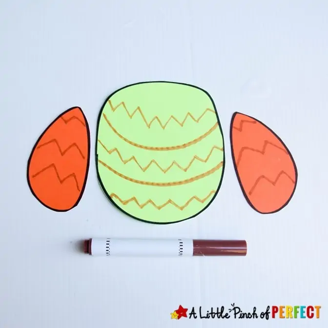 Owl Craft Tummy and Wings template