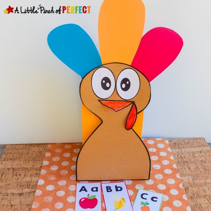 Feed the Turkey Thanksgiving Printable Activity