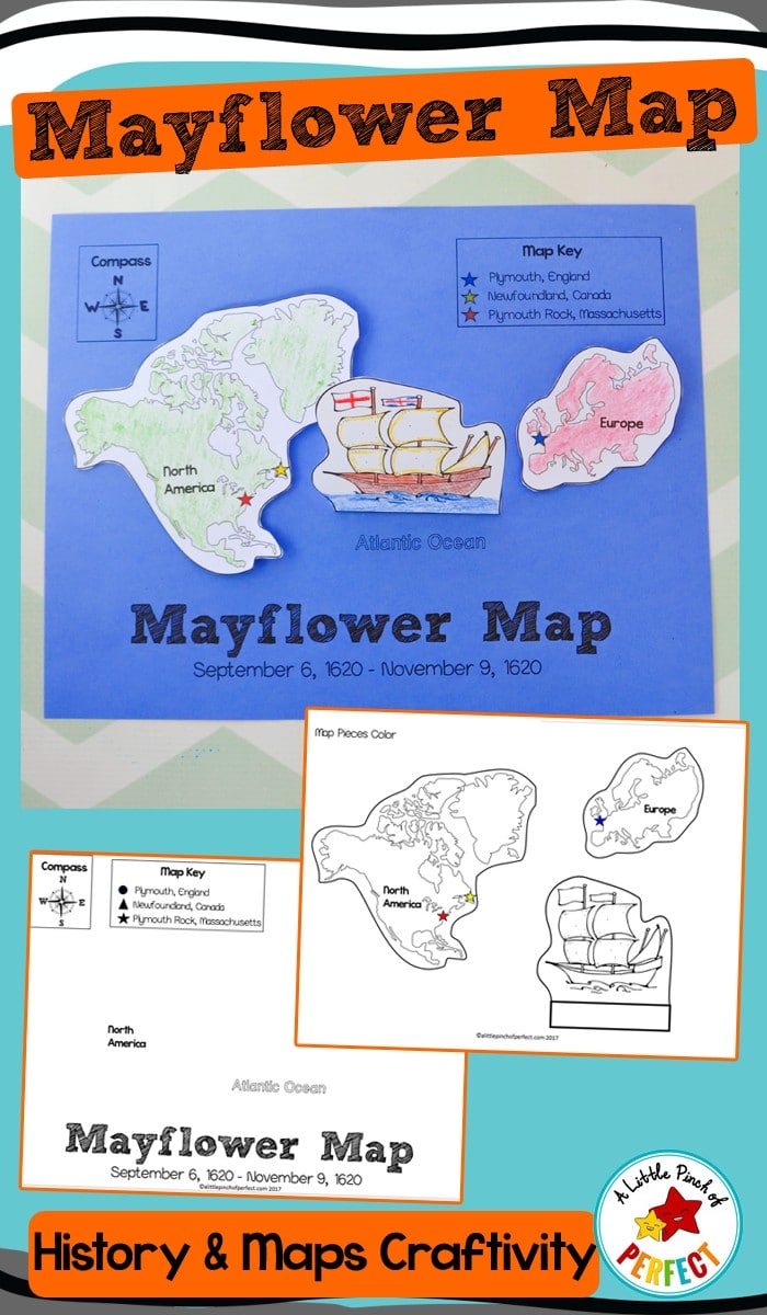Mayflower Map Craftivity