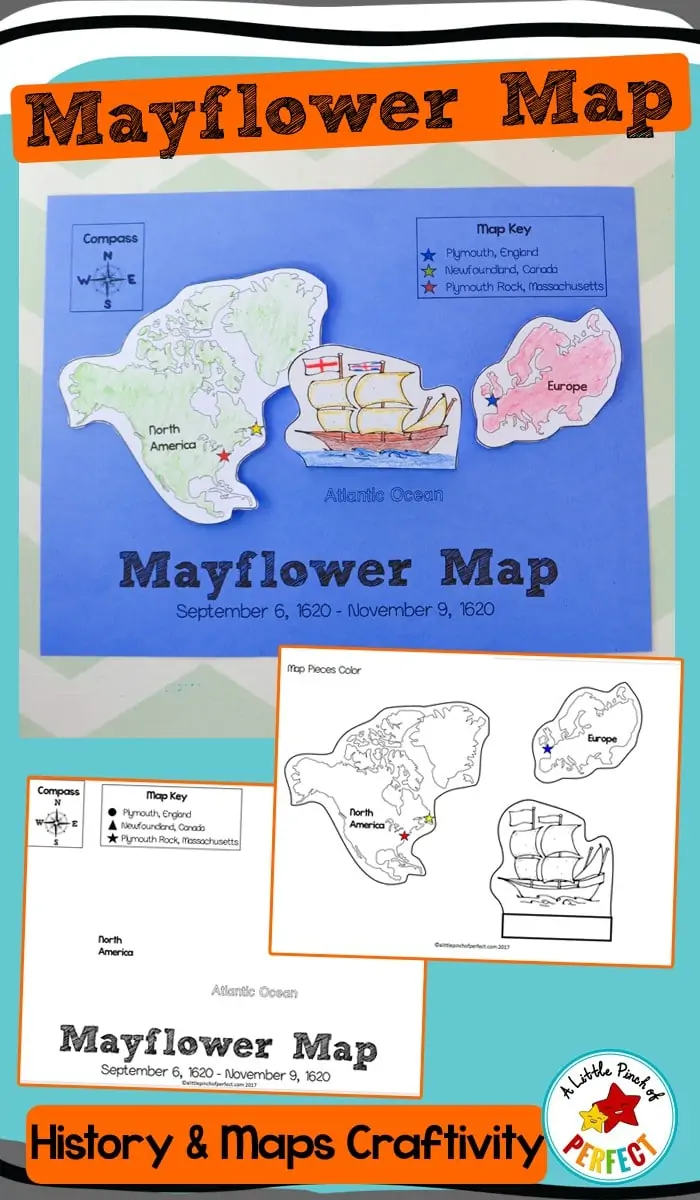 Mayflower Map Craftivity