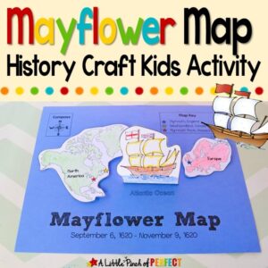 Mayflower Voyage Map Kids Activity