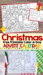 Christmas Advent Calendar: Free Printable for Kids - A Little Pinch of ...
