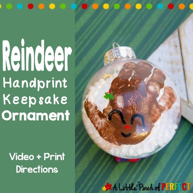 Reindeer Handprint Christmas Craft