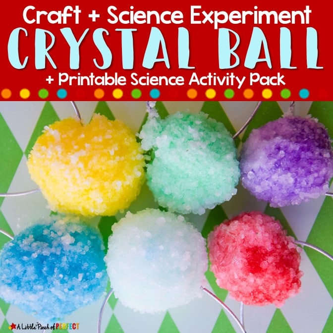 Crystal Ball Santa Science Experiment