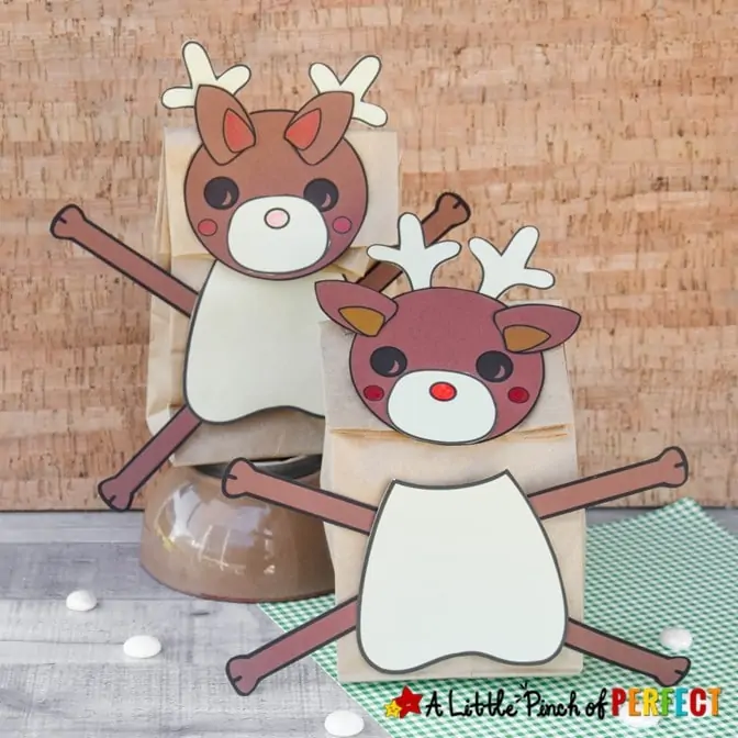 Reindeer Craft Template Kids Christmas Activity