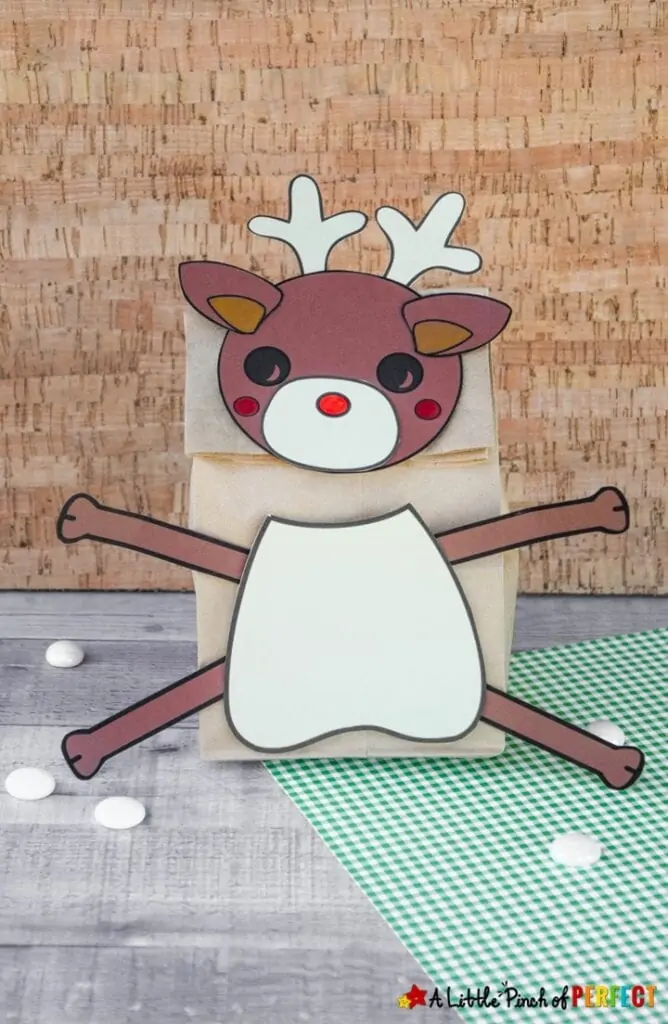 Reindeer Craft Template Kids Christmas Activity