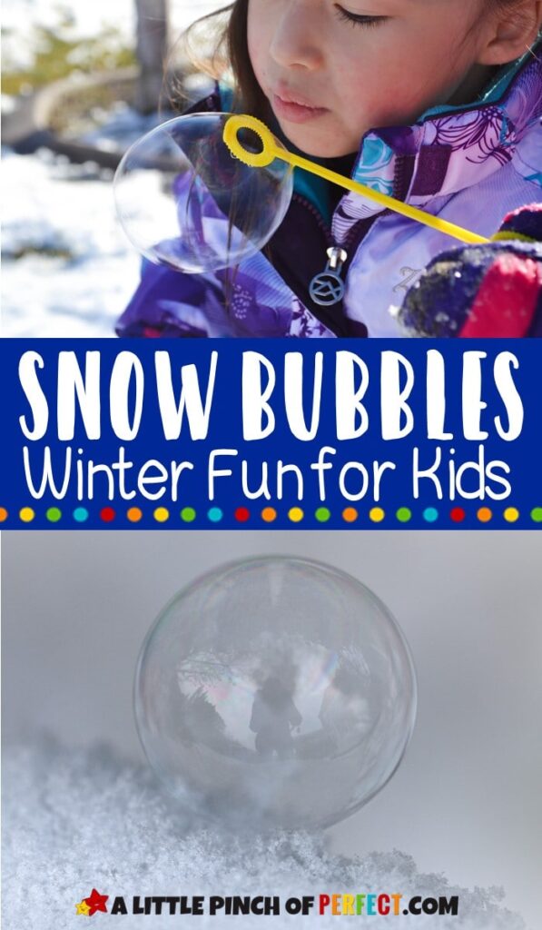 Snow Bubbles Winter Kids Activity