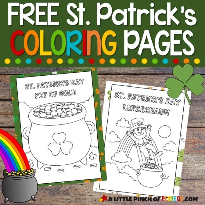 St. Patrick's Day Coloring Pages #kidsactivity #free