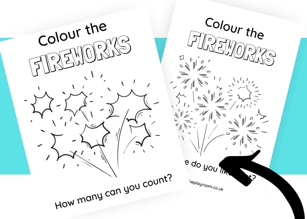 Firework Coloring Pages for Kids