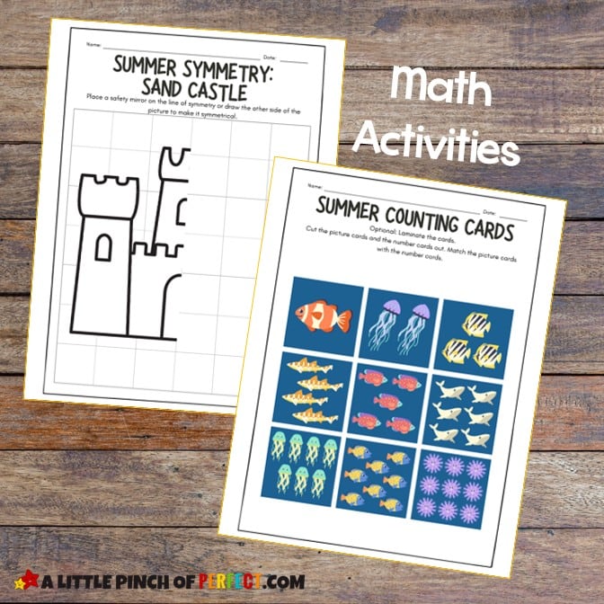 Free Summer Printable Worksheets Math Activities