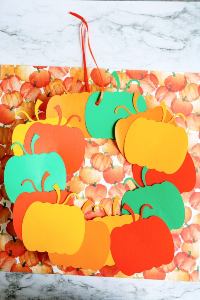 Pumpkin Wreath Paper Craft
