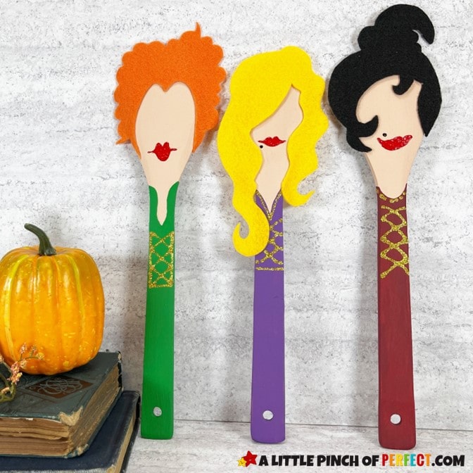 Hocus Pocus Craft Idea: Sanderson Sisters with FREE Template