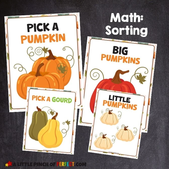 Pumpkin Patch Dramatic Play: FREE printable set you can EASILY make a CUTE pumpkin patch. #preschool #kindergarten #dramaticplay #pretendplay #kidsactivity
