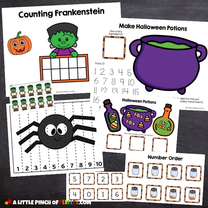 Printable Halloween Math Activities for Kids