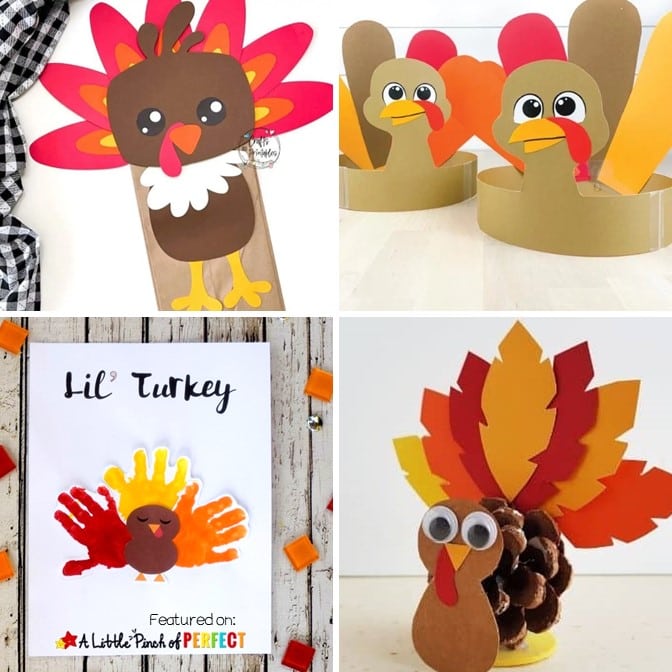 All Kinds of TURKEY CRAFTS for Kids to Make