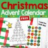 Christmas Tree FREE Printable Advent Calendar for Kids - A Little Pinch ...