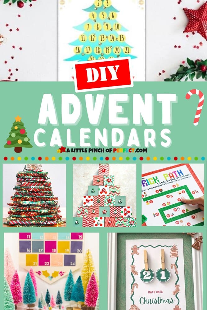 DIY Advent Calendar Ideas that are easy to make and countdown the days until Christmas. #adventcalendar #christmas #kidsactivity