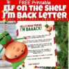 Elf on the Shelf I'M BACK LETTER: Free Printable for Christmas - A ...