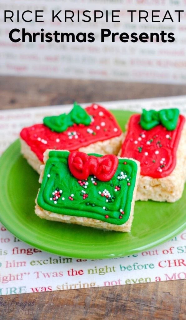 Presents with Bows Christmas Rice Krispie Treats: DIY Holiday Desserts