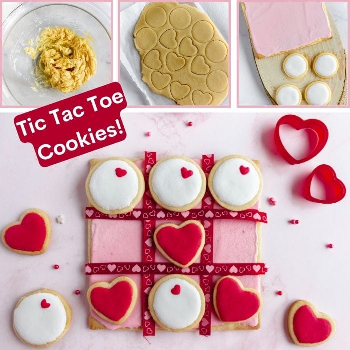 Tic Tac Toe Valentines Butter Cookie Recipe: A yummy gift to give your Valentine! 
