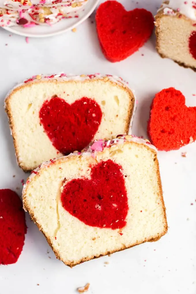 How to Make Valentine's Heart Cake #valentinesday #dessert #recipe