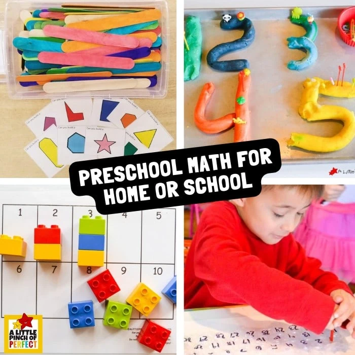 Hands on Preschool Math Activities that are Easy and Fun