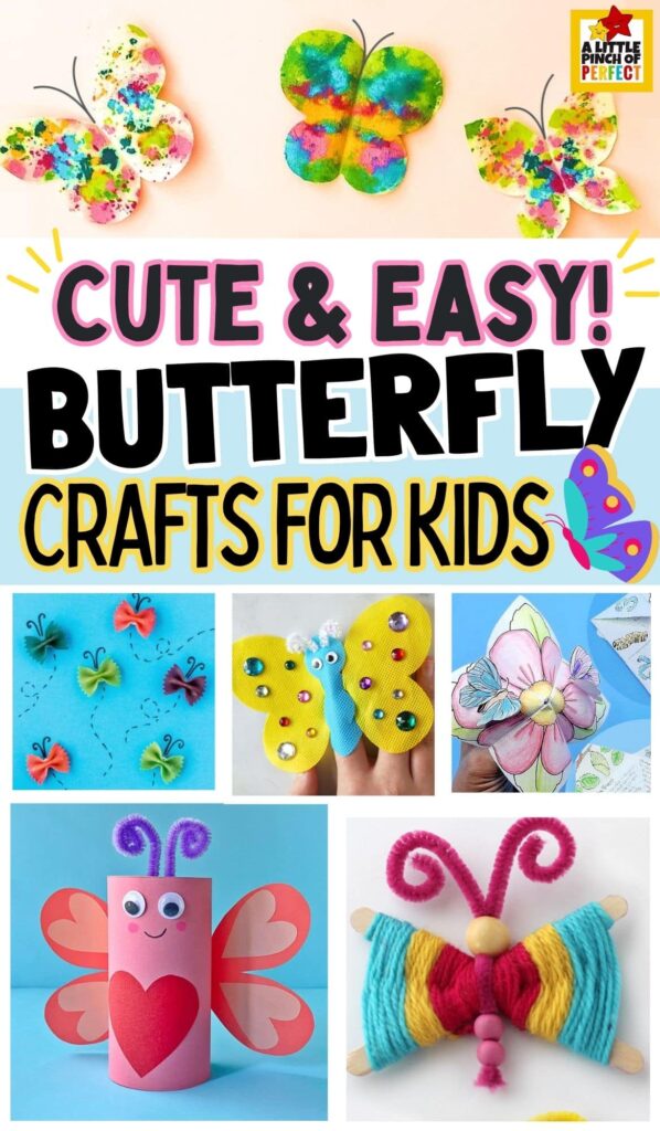 Cute and Easy Cute and Easy Butterfly Crafts for Kids #crafts #kidsactivity #preschool 