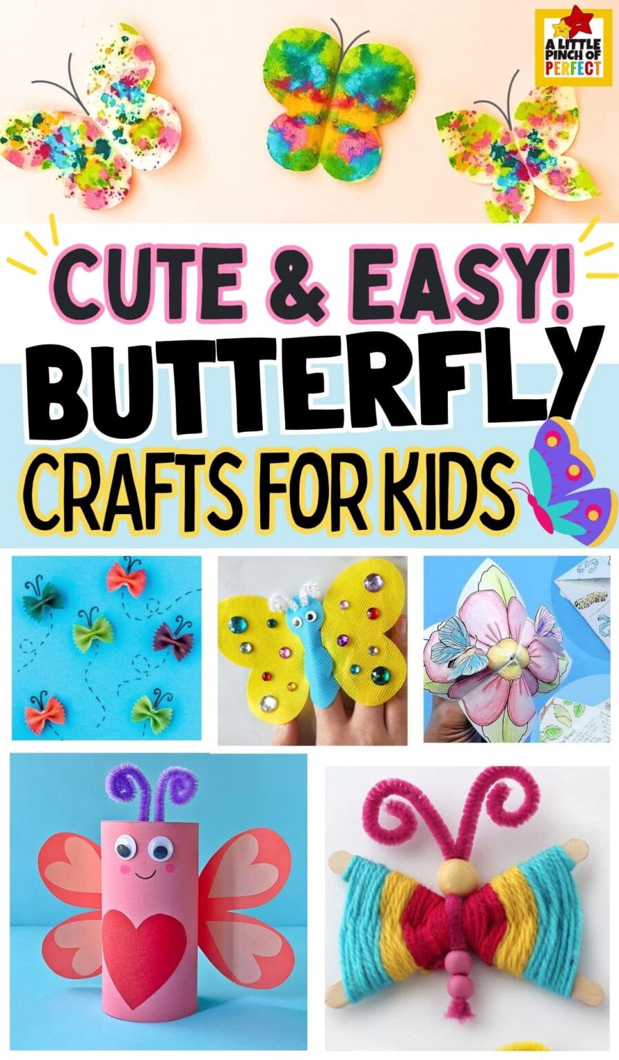 The BEST Butterfly Crafts that are Easy and Fun for Kids - A Little ...