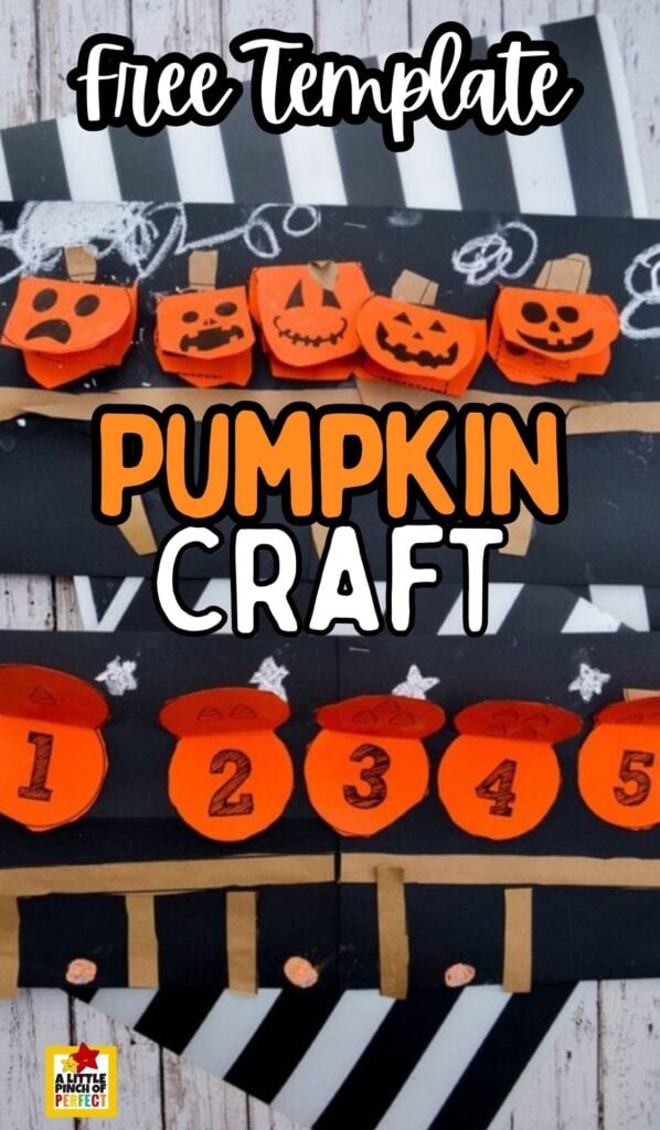 5 Little Pumpkins Craft with FREE Template to Lift the Flap - A Little ...