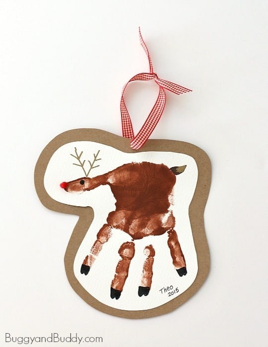 Reindeer handprint craft
