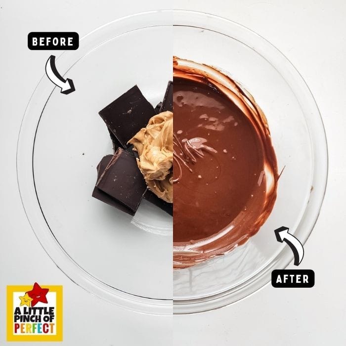 Melt Chocolate and Peanut Butter Easter Egg Nest Recipe for Spring