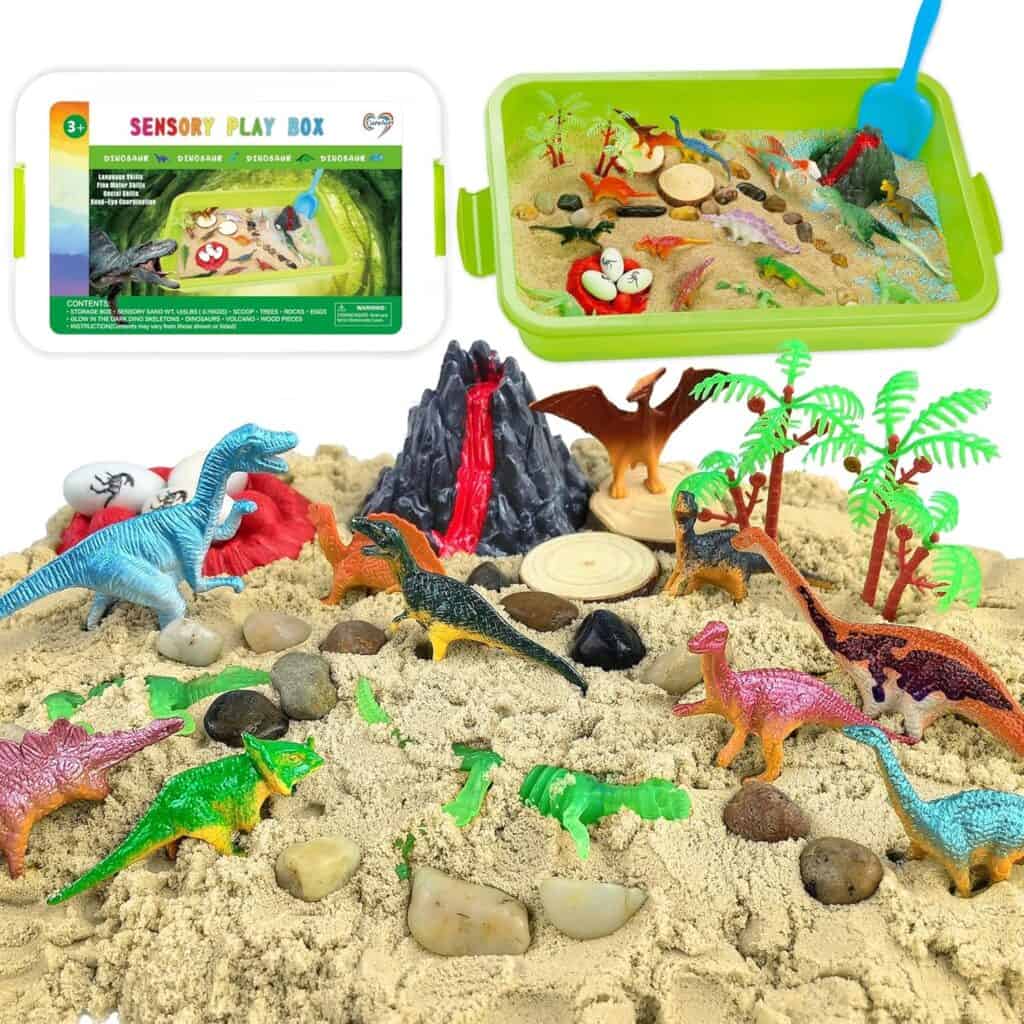 Dinosaur Sensory Bin https://amzn.to/4e3c6Ss