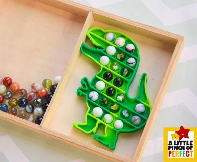 Dinosaur Pop It Fine Motor Activity for Kids