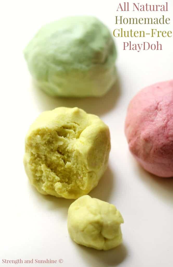 All Natural Homemade Gluten Free PlayDoh