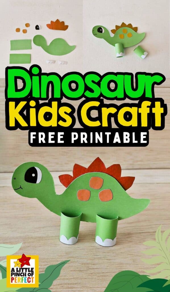 Adorable and Simple Printable Cardstock Dinosaur Craft for Kids - A ...