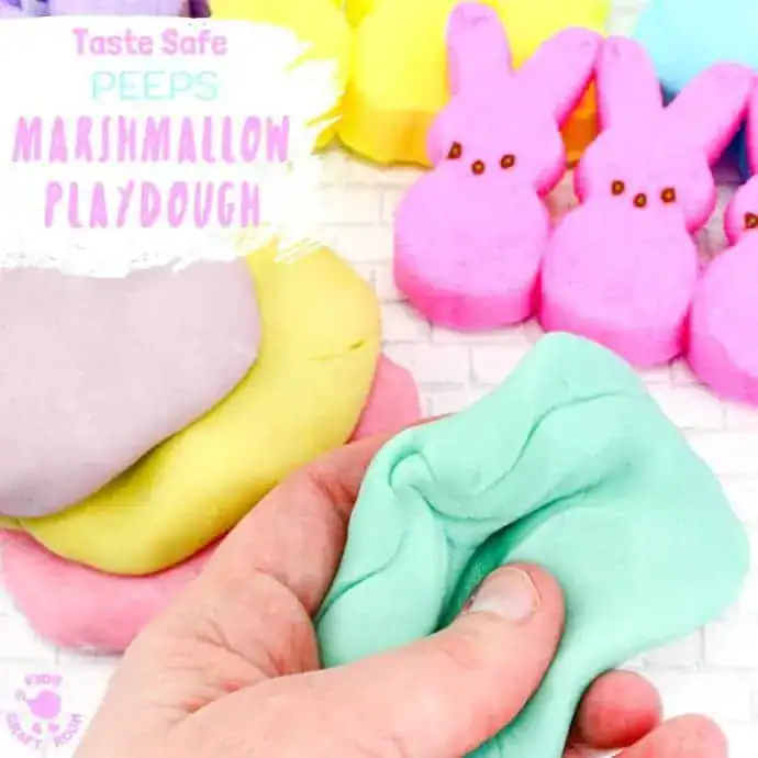 Taste Safe Peeps Marshmallow Play Dough