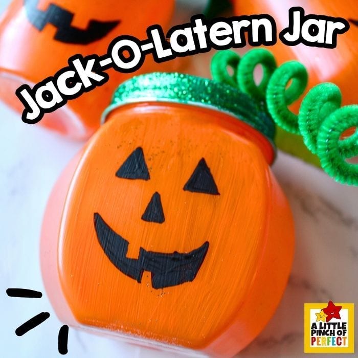 Painted Pumpkin Jar Craft: Easy DIY Mason Jar Craft for Fall and Halloween