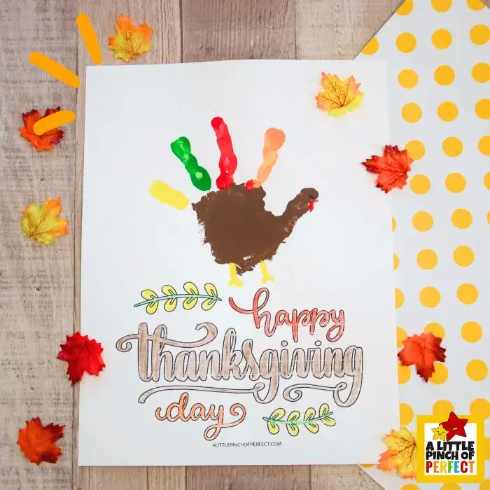 Thanksgiving Handprint Craft Templates: 11 crafts to choose from #kidscraft #thanksgiving