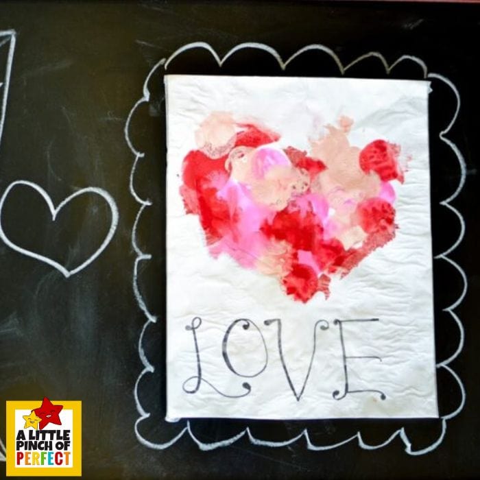 Marshmallow Heart Painting Kids Activity: Cute for Valentine's Day