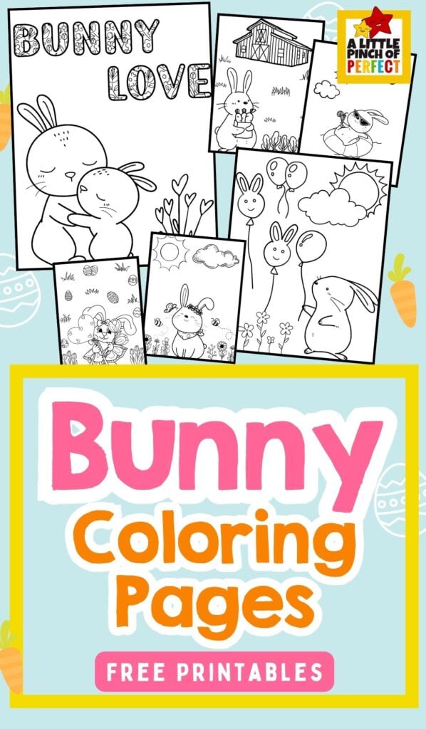 Download 12 free printable bunny coloring pages for kids! Perfect for Easter, spring, or anytime fun&mdash;great for toddlers, preschoolers, and older kids.