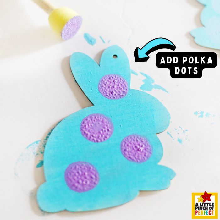 Painted Wooden Bunny Craft &ndash; DIY Easter Decoration for Kids