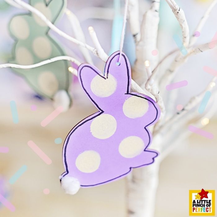 Painted Wooden Bunny Craft &ndash; DIY Easter Decoration for Kids