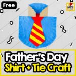 Make a fun Father’s Day paper plate shirt craft with kids! Includes easy directions and a free printable tie template for a thoughtful DIY gift.