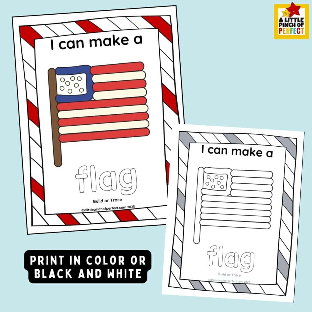 These printable 4th of July Playdough Mats are perfect for preschoolers! Encourage creativity, fine motor skills, and early reading in a fun red, white, and blue theme.