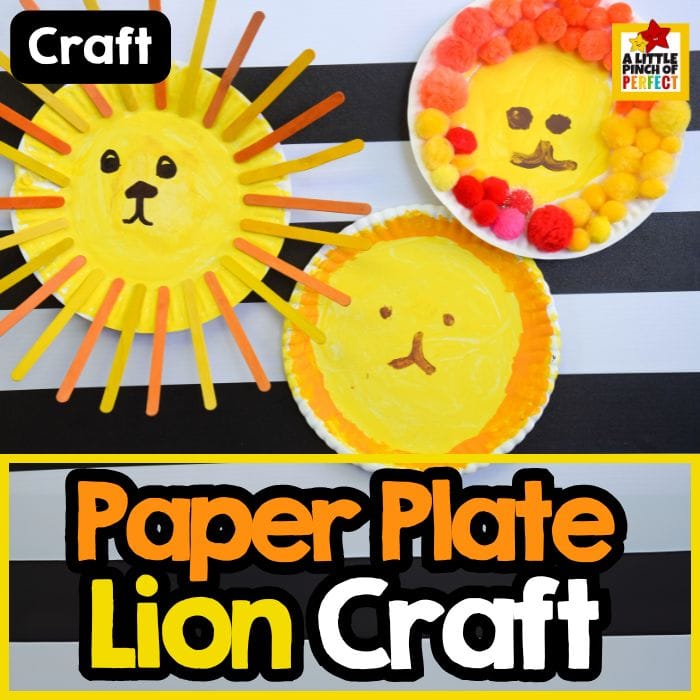 Easy Paper Plate Lion Craft for Kids No Template Required