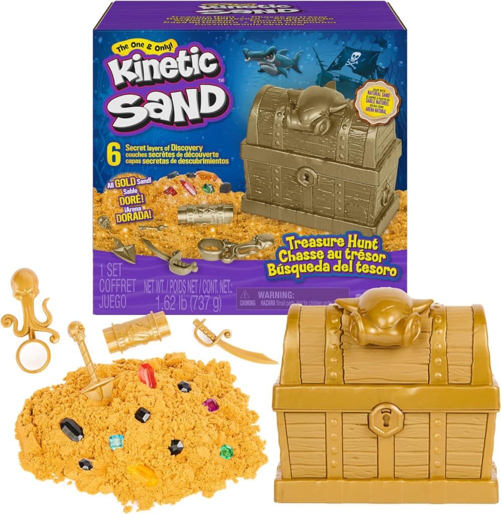 Kinetic Sand Treasure Hunt Sensory Activity https://amzn.to/3H3wYy1
