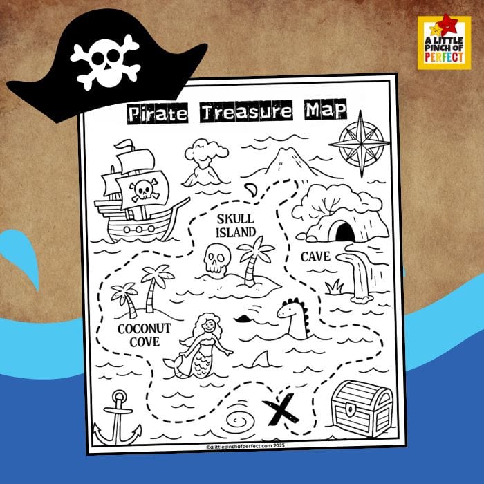 Treasure Map Printable Blank Preschool Toddler Treasure Map And
