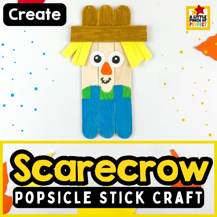 DIY Popsicle Stick Scarecrow Craft: Fun Fall Activity for Kids
