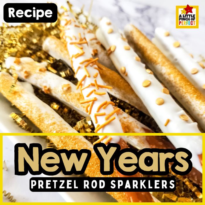 New Year&rsquo;s Pretzel Rod Sparklers: A Fun & Easy Treat for Kids