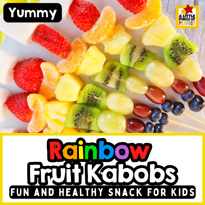 Rainbow Fruit Kabobs (Healthy & Fun for Kids!)